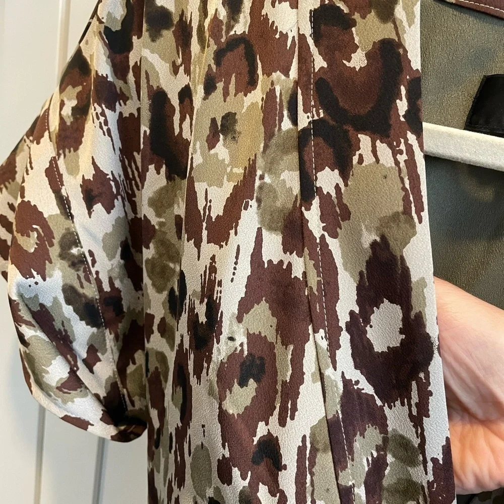 J. Crew Leopard Print Wrap Dress